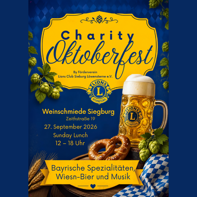 Charity Oktoberfest am 27.9.26