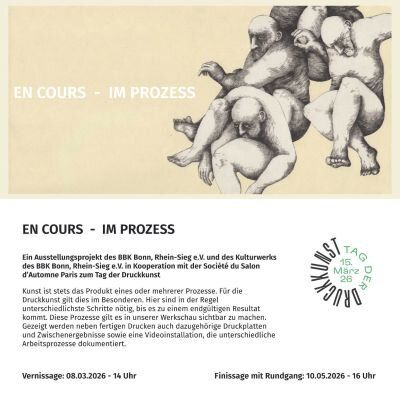 Einladungskarte EN COURS - IM PROZESS