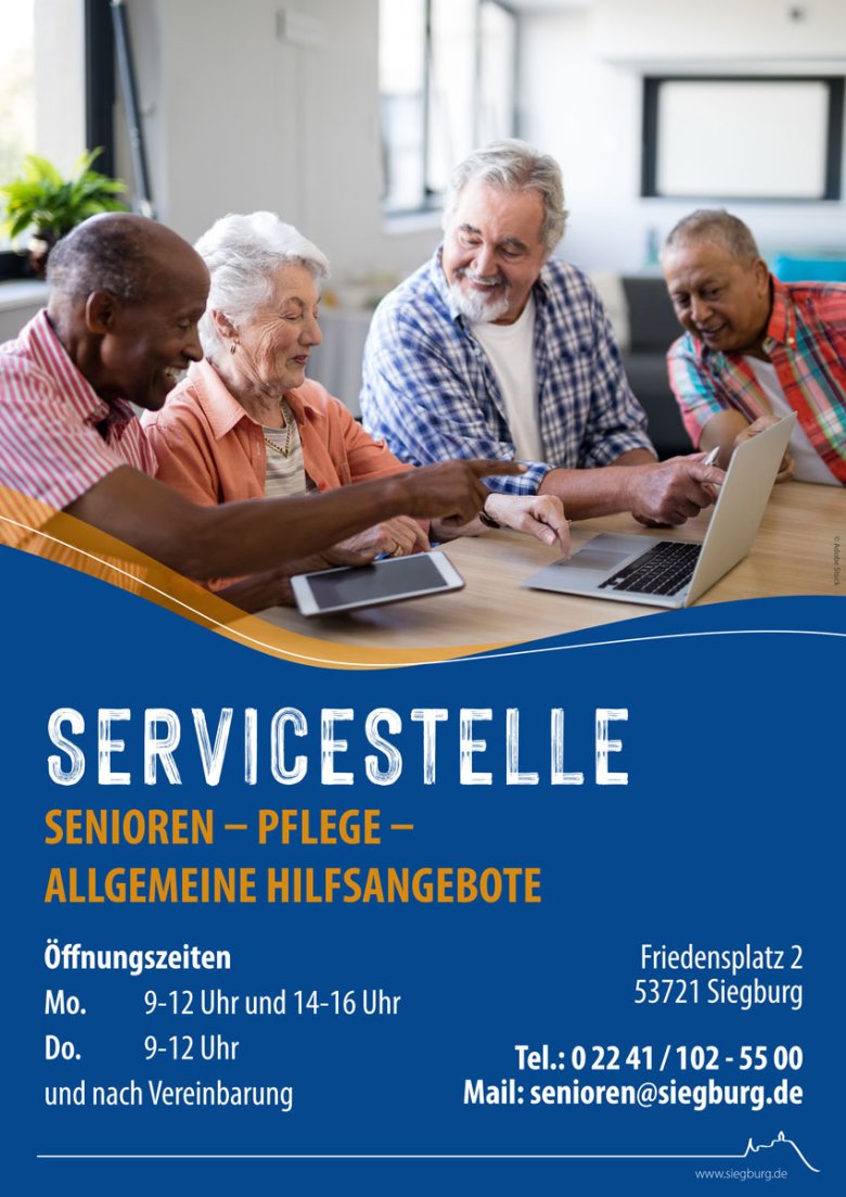 Plakat - Servicestelle Senioren
