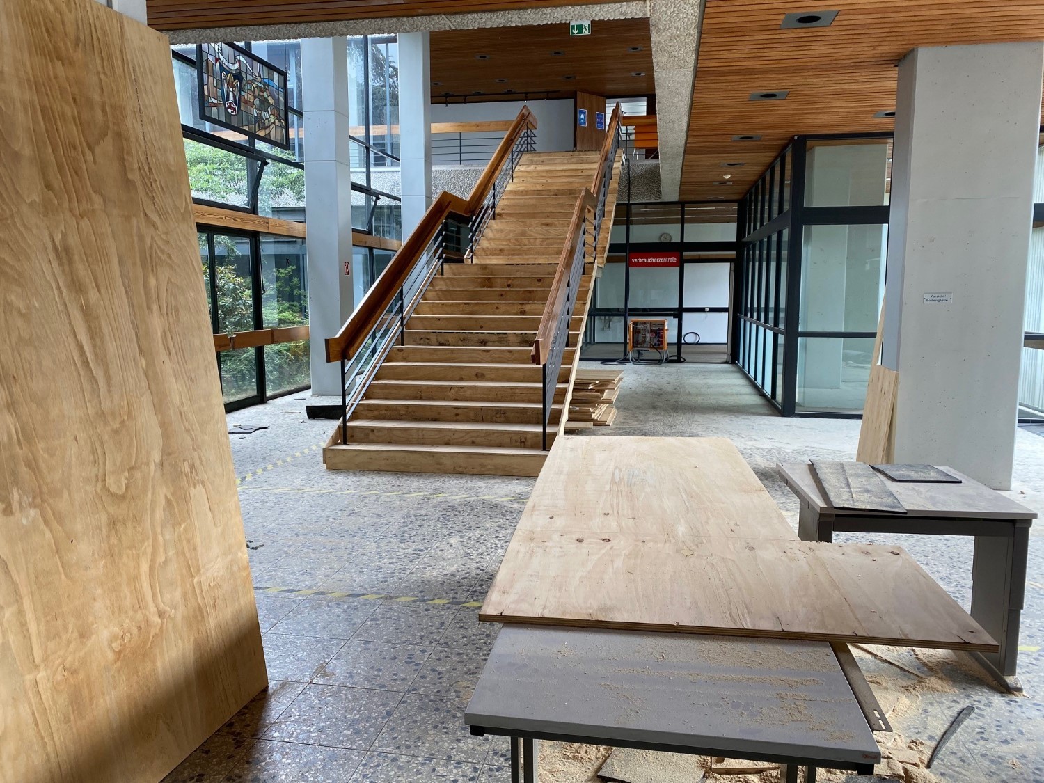 Rathaussanierung - Baufortschritt am 01.09.2021