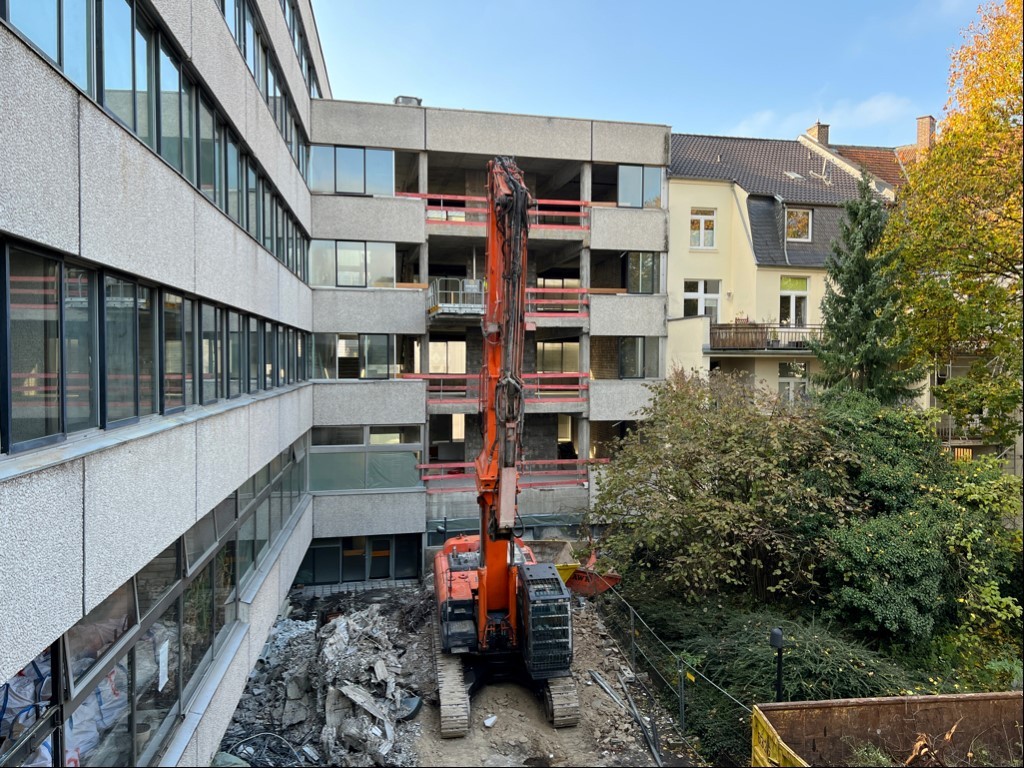 Rathaussanierung - Baufortschritt am 12.11.2021