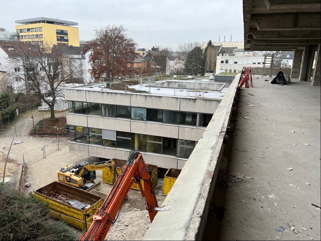 Rathaussanierung - Baufortschritt am 23.12.2021