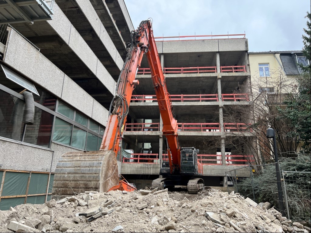 Rathaussanierung - Baufortschritt am 23.12.2021