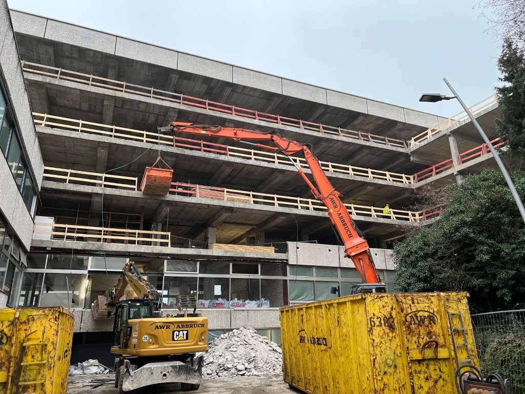 Rathaussanierung - Baufortschritt am 26.01.2022