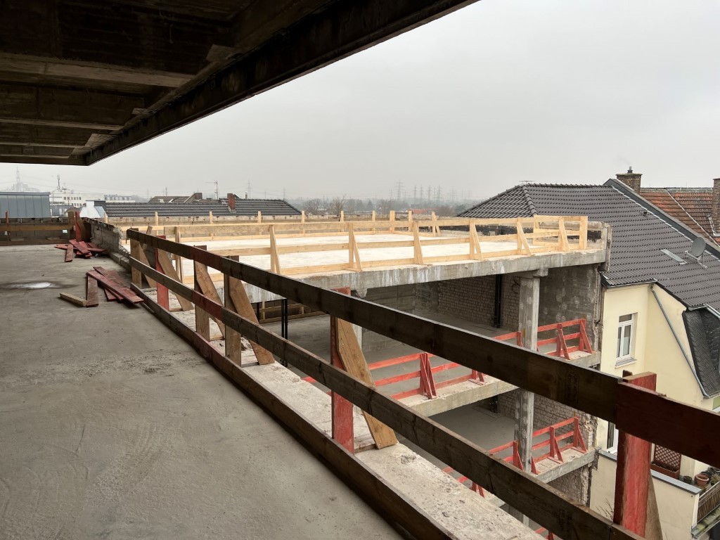 Rathaussanierung - Baufortschritt am 26.01.2022