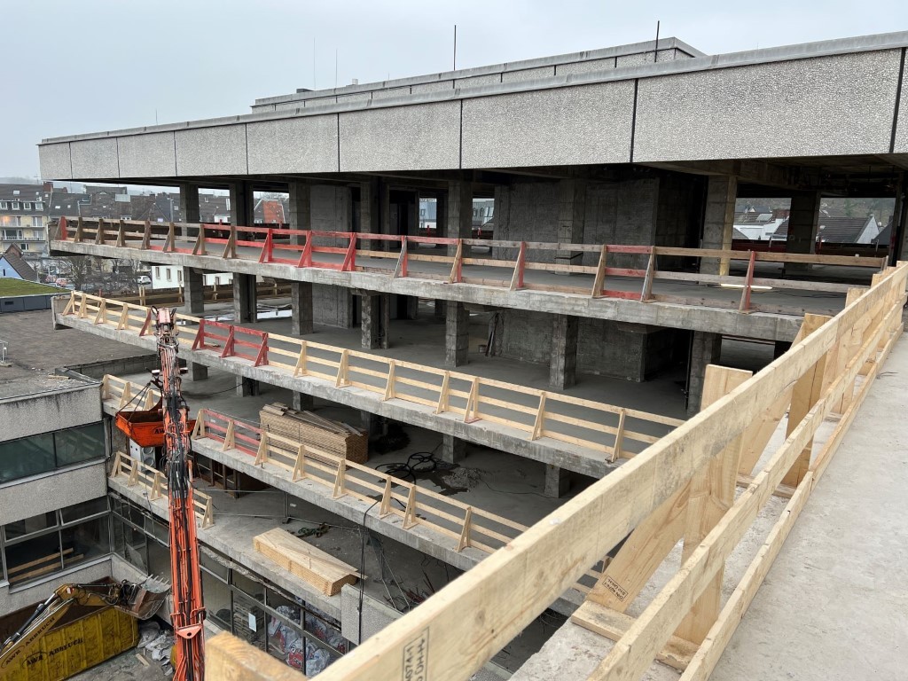 Rathaussanierung - Baufortschritt am 26.01.2022