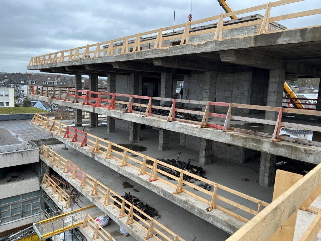 Rathaussanierung - Baufortschritt am 01.03.2022