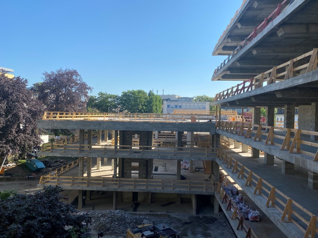 Rathaussanierung - Baufortschritt am 12.05.2022