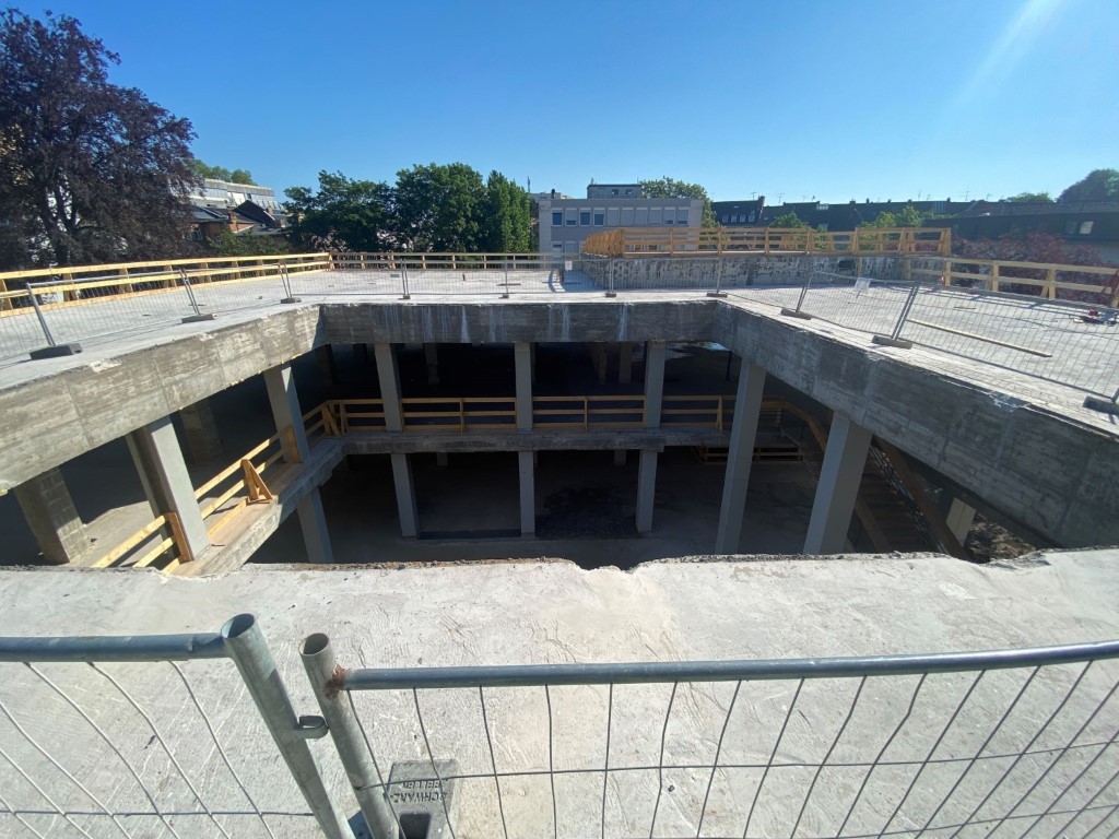 Rathaussanierung - Baufortschritt am 12.05.2022