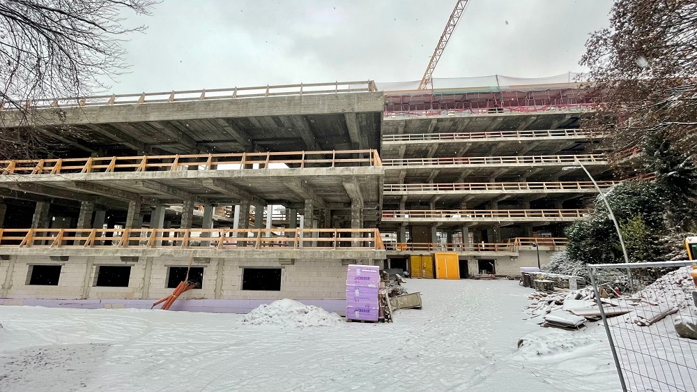 Rathaussanierung - Baufortschritt am 20.12.2022