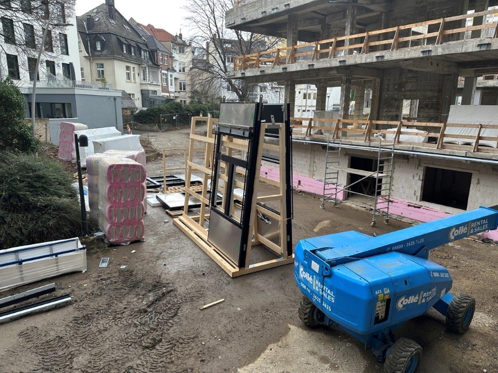 Rathaussanierung - Baufortschritt am 06.03.2023