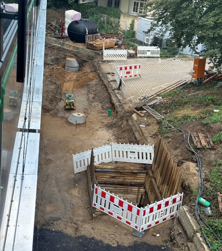 Rathaussanierung - Baufortschritt am 21.09.2023