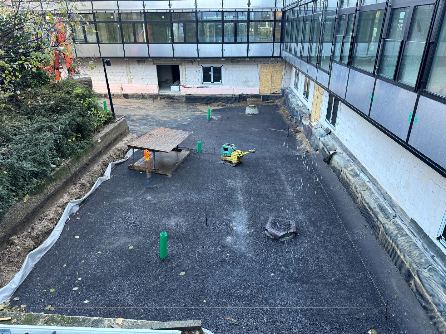 Rathaussanierung - Baufortschritt am 27.11.2023