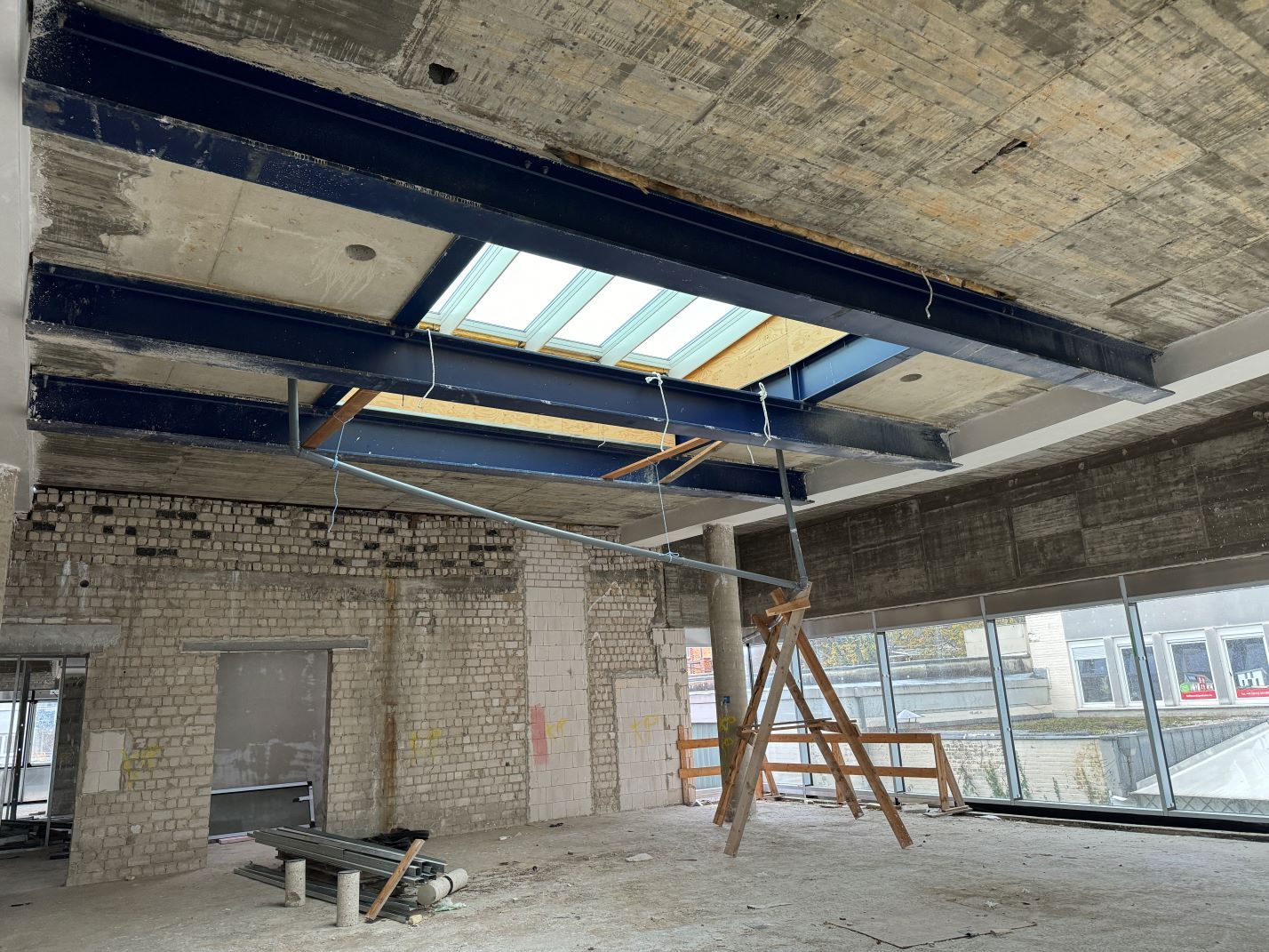 Rathaussanierung - Baufortschritt am 27.11.2023