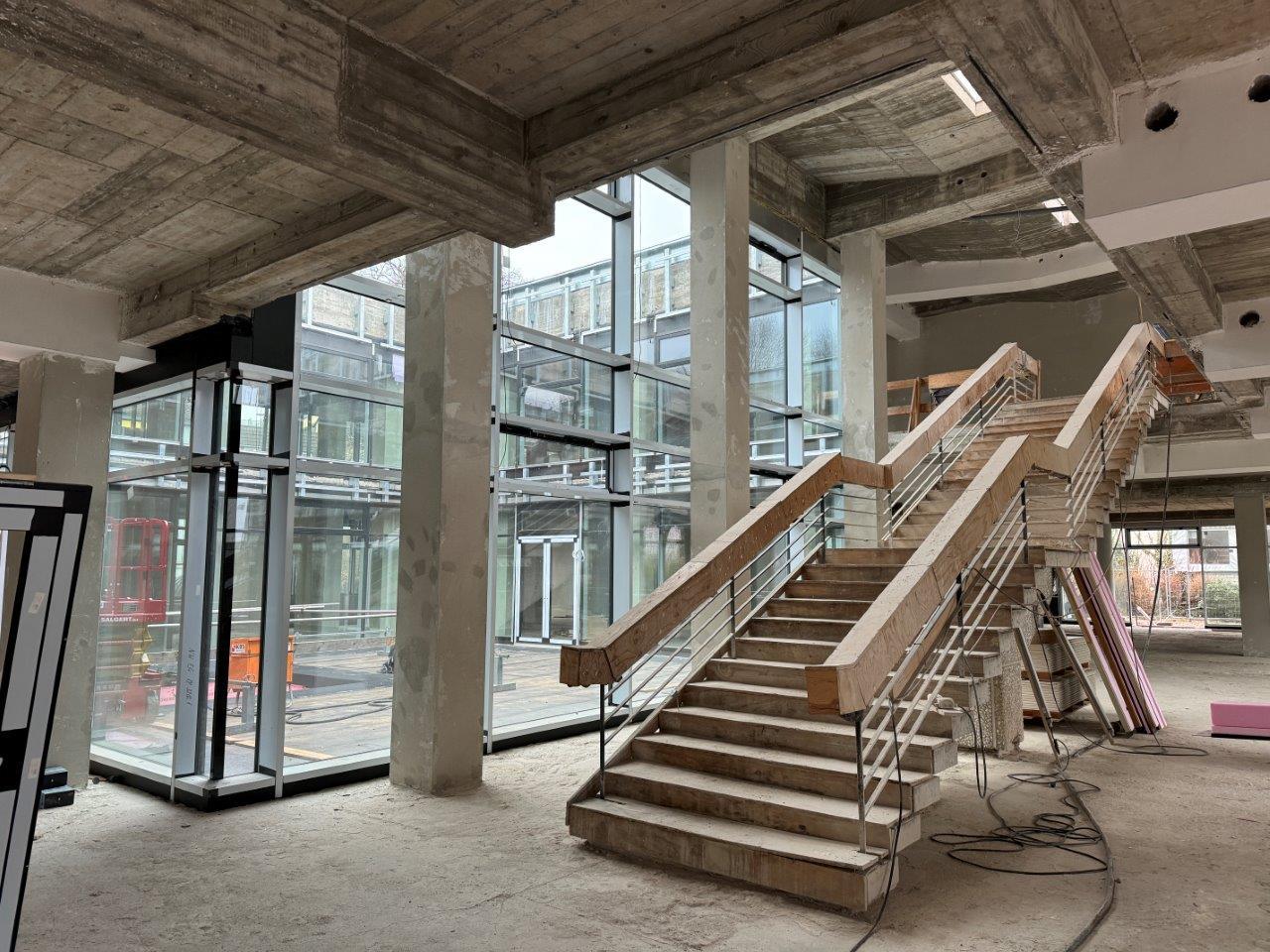 Rathaussanierung - Baufortschritt am 01.03.2024