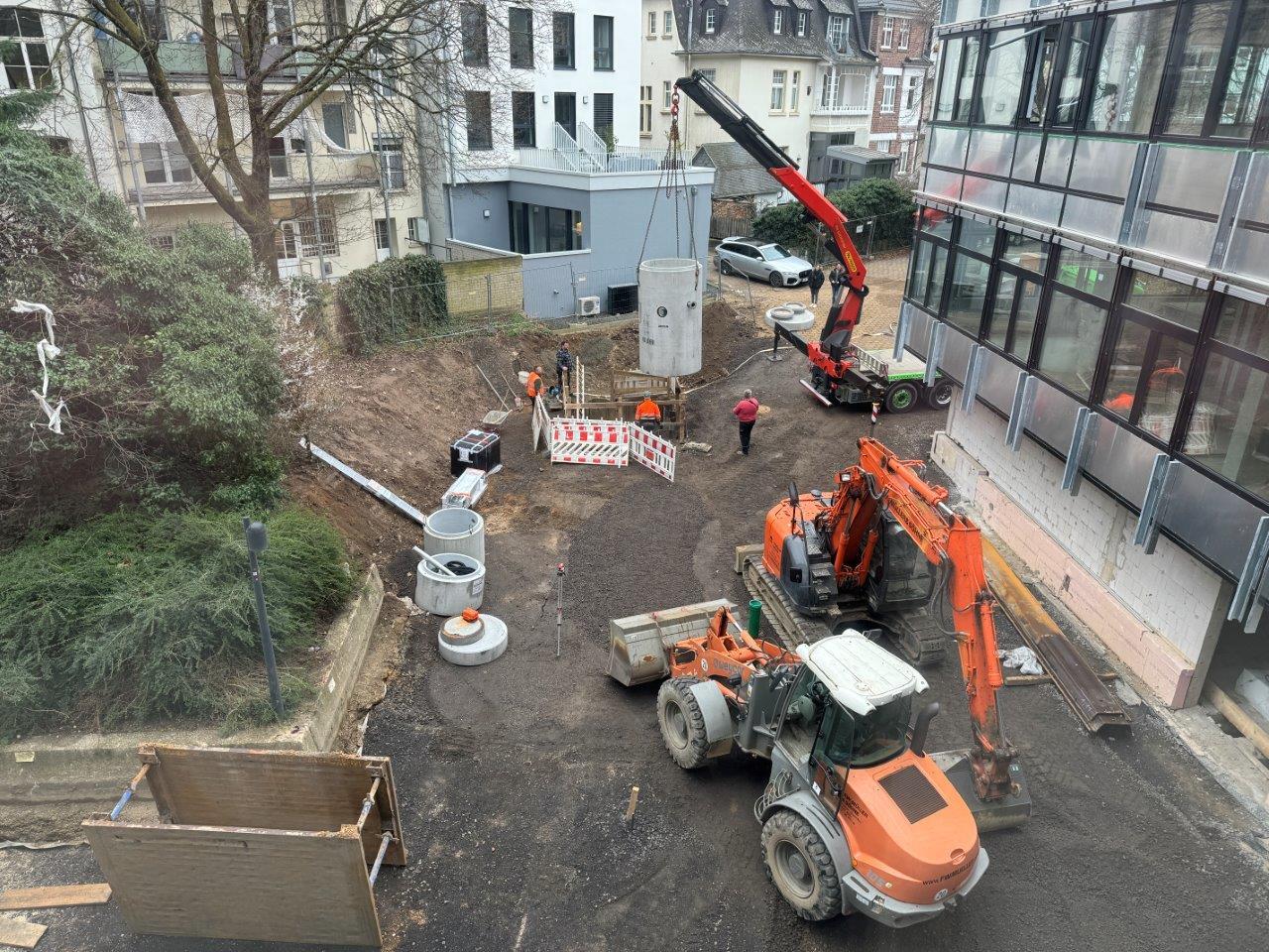 Rathaussanierung - Baufortschritt am 01.03.2024