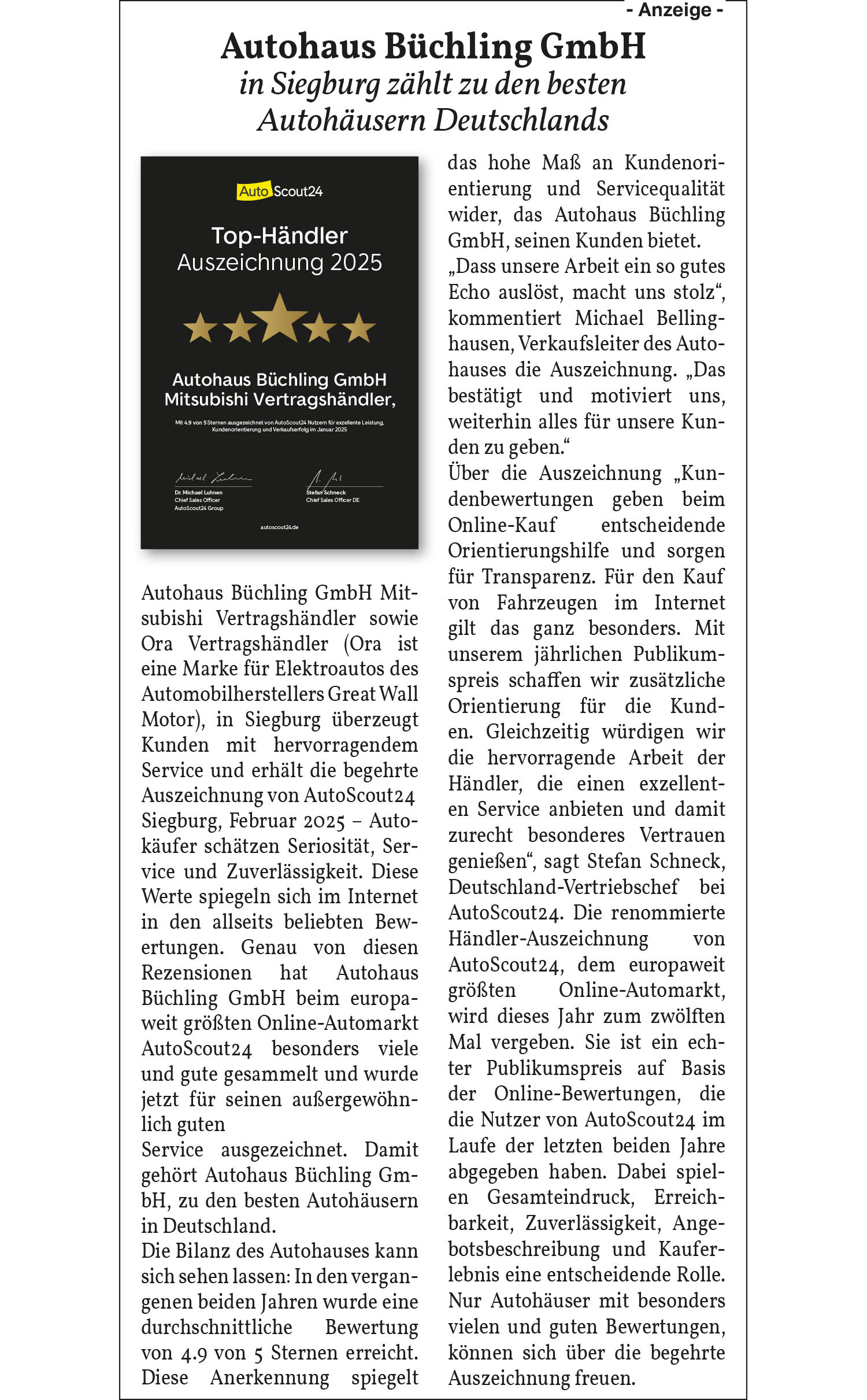 Autohaus Büchling GmbH