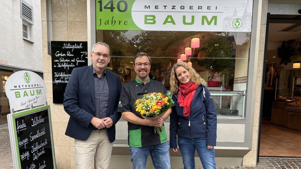 Baum Bürgermeister-Glückwunsch