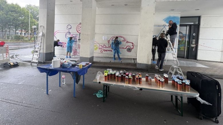 Spray-Aktion Verkehrssicherheit Spray-Aktion Verkehrssicherheit