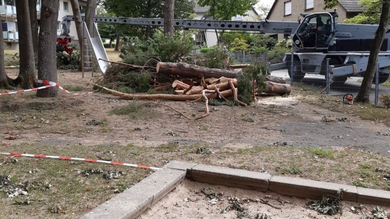 Unwetter Spielplatzschäden Unwetter Spielplatzschäden