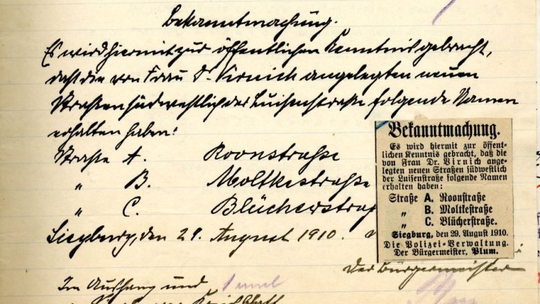 Straßenbenennung Straßenbenennung