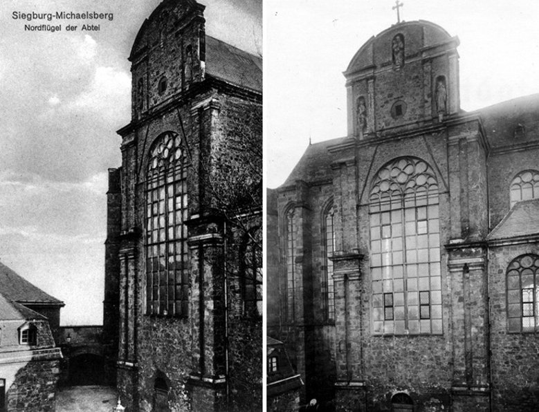 Nordflügel der Abteikirche um 1910 Nordflügel der Abteikirche um 1910