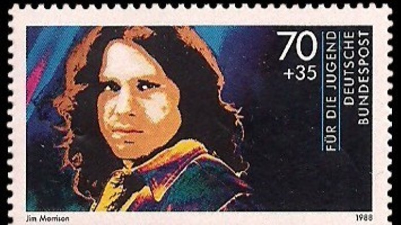 Jim Morrison auf einer Briefmarke
