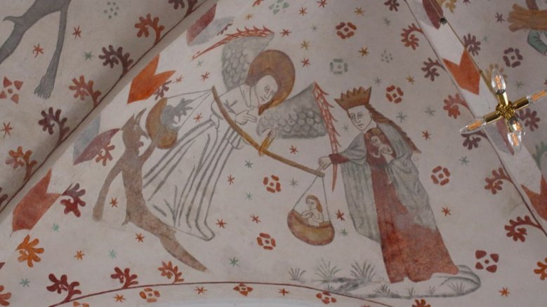 Siegburger Stadtpatron Michael als Seelenwäger