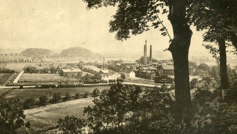 Siegburg 1915, Blick vom Michaelsberg auf die Wolsberge