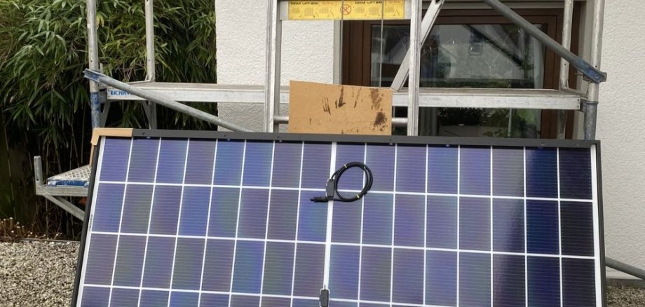 Solaranlage vor dem Einbau