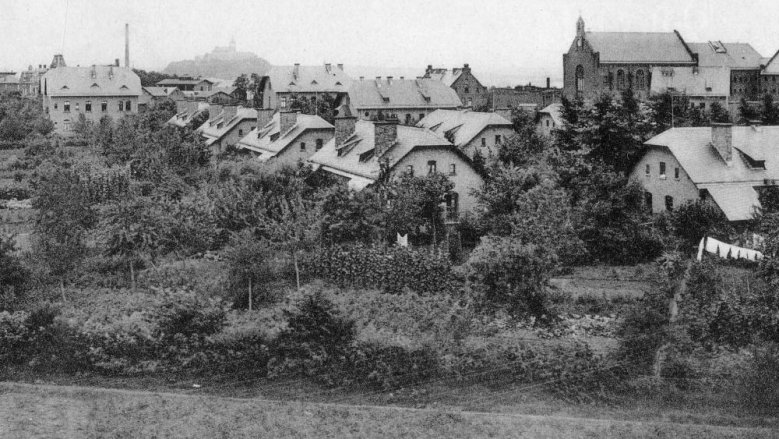 Brückberg mit Gefängnis um 1920 Brückberg mit Gefängnis um 1920