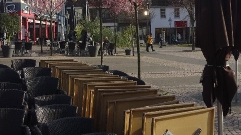 Markt leer Markt leer
