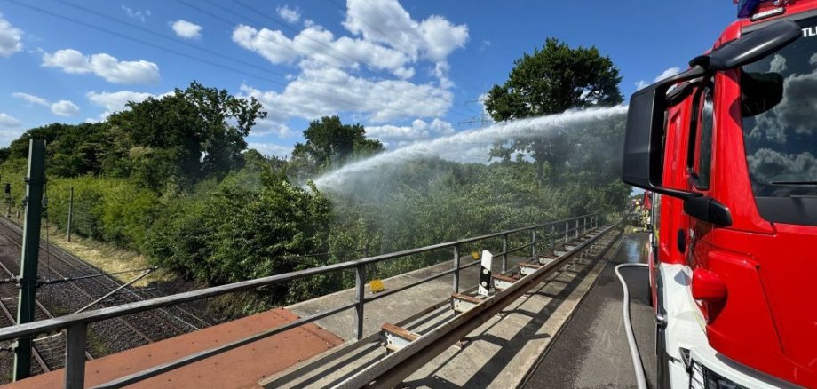 Feuerwehr Böschungsbrand