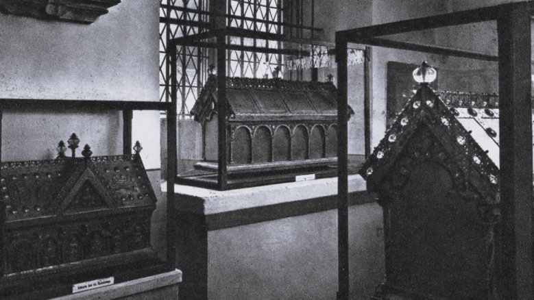 Siegburger Kirchenschatz in St. Servatius um 1910 Siegburger Kirchenschatz in St. Servatius um 1910