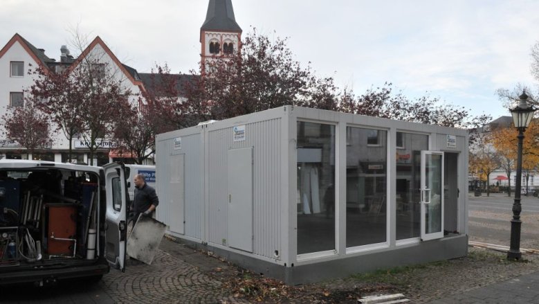 Provisorische Verkaufscontainer Fassbender Provisorische Verkaufscontainer Fassbender