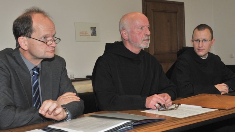Pressekonferenz in der Abtei