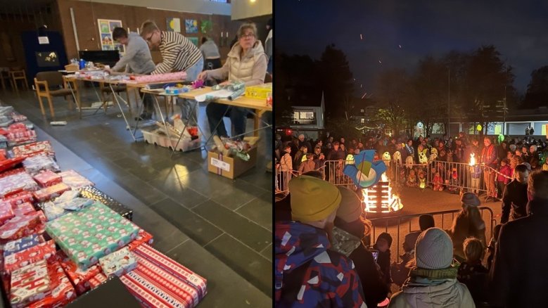 Zange Gabentisch und Martinsfeuer