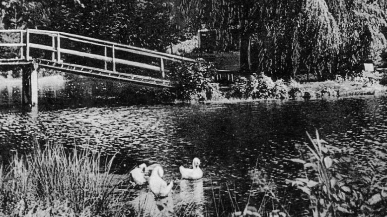 Der Weiher am Mühlenhof in den 1930er-Jahren Der Weiher am Mühlenhof in den 1930er-Jahren