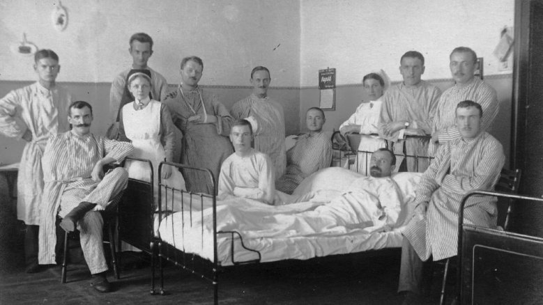 Krankenzimmer auf der Siegburger Abtei