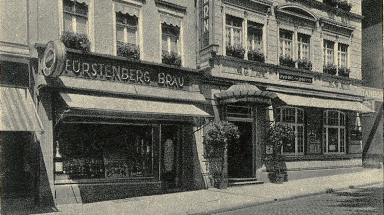 Der Stern am Markt mit Fürstenbergbräu im Jahre 1930 Der Stern am Markt mit Fürstenbergbräu im Jahre 1930