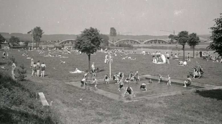 Strandbad in den 1930er Jahren Strandbad in den 1930er Jahren
