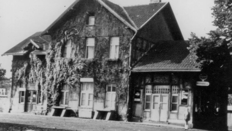 Bröltalbahnhof auf der Zange um 1910