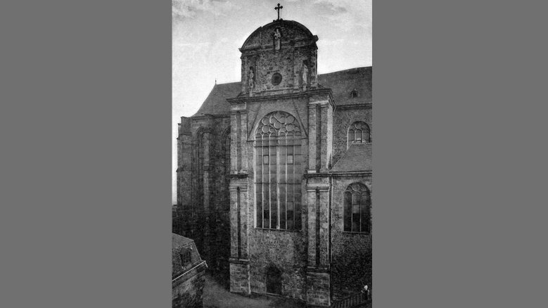 Abteikirche mit Barockhaube 1916