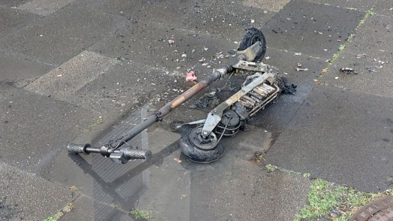 FW explodierter E-SCooter