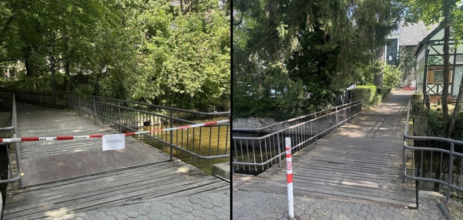 Brückensperrungen Mühlengraben Brückensperrungen Mühlengraben