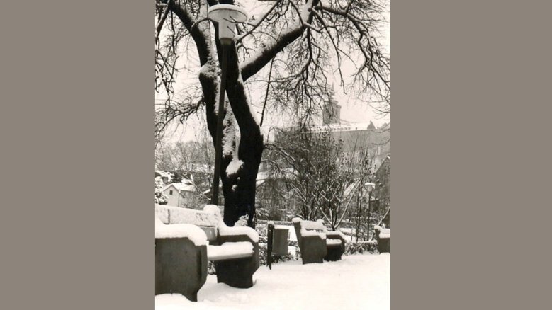 Schnee Mühlengraben 1956