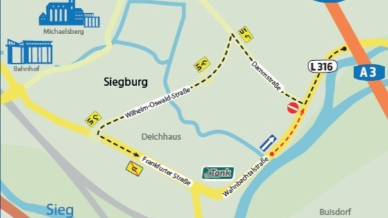 Sperrung Wahnbachtalstraße
