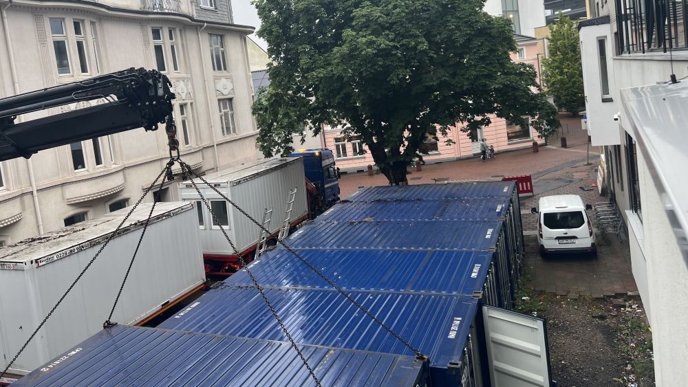 Container weg