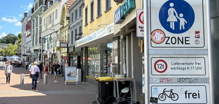 Fußgängerzone Radfahrer frei