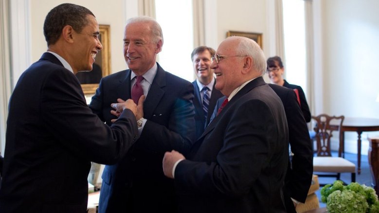 Obama Biden Gorbatschow